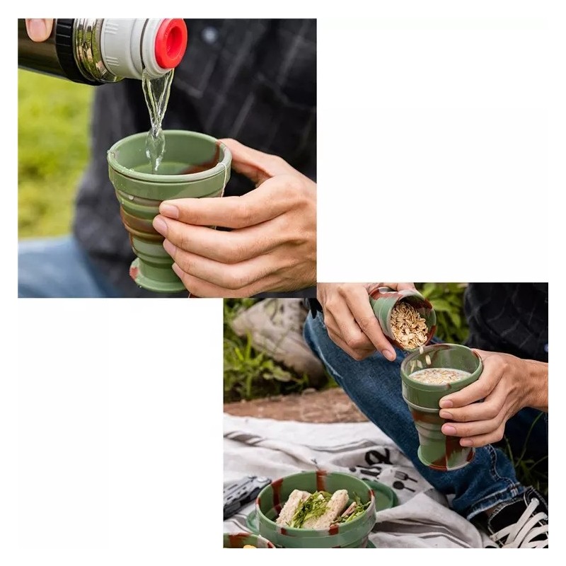 Brand New Mini Collapsable Silicone Foldable Folding Coffee Water Cup图4