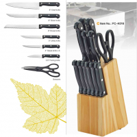 13 pcs knife set with wooden block