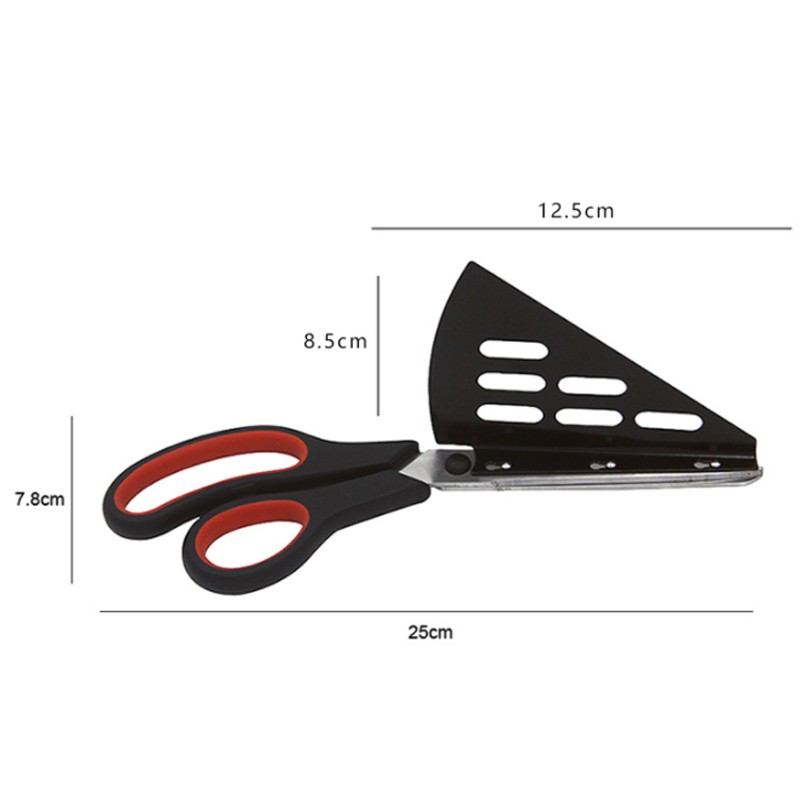 Detachable Kitchen Shears Stainless Steel Pizza Server Slicer Scissor Pizza Cutter Scissors With Ser图4