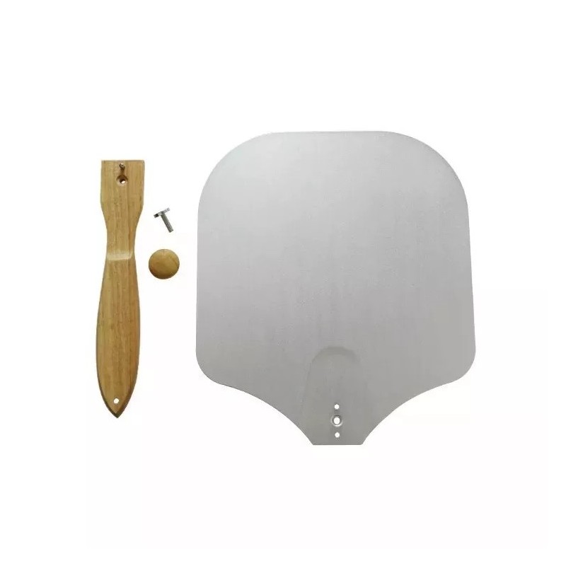 Large Foldable Wood Handle Aluminum Metal Pizza Peel Spatula Pizza Paddle For Baking Homemade Pizza图5