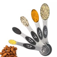 Sinshine Stainless Steel Magnetic Kitchen Measuring Spoon Multi-functional Double-ended Measuring Sp