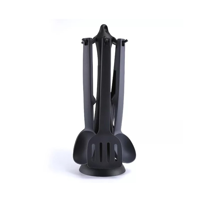 Food Grade New Style Nylon Kitchen Utensil Set Colorful Cooking Tools Straight Handle Combination Ki图4
