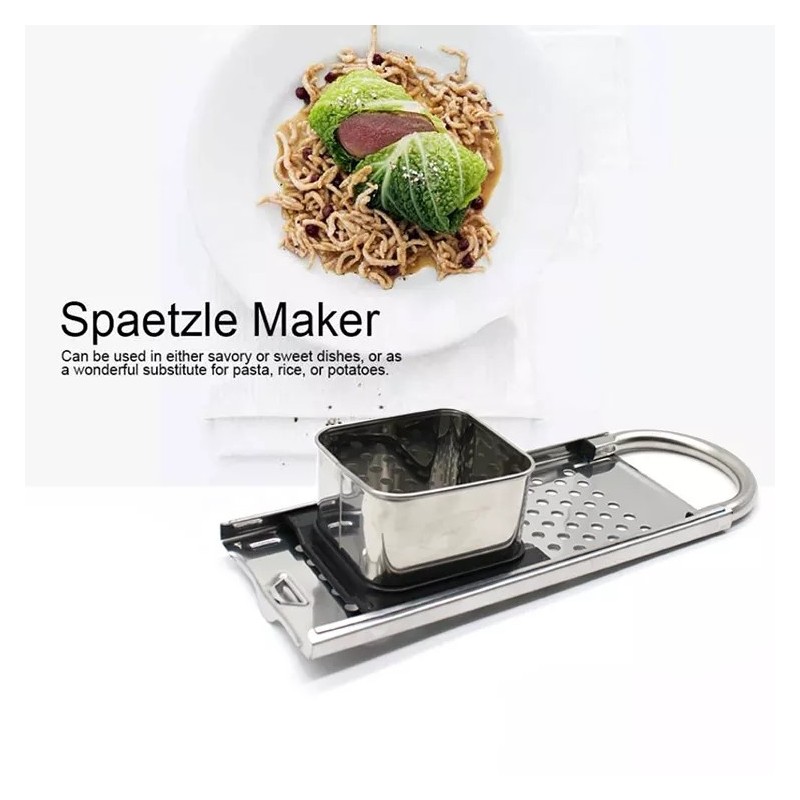Kitchen Stainless Steel Spaetzle Maker Graters Premium Grade Noodle Maker With Handle图2