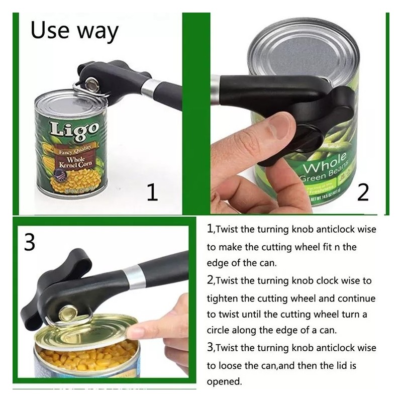 Multifunction Stainless Steel Safety Portable Tin Opening Tools Outdoor Kitchen Beer Bottle Sealed C图2