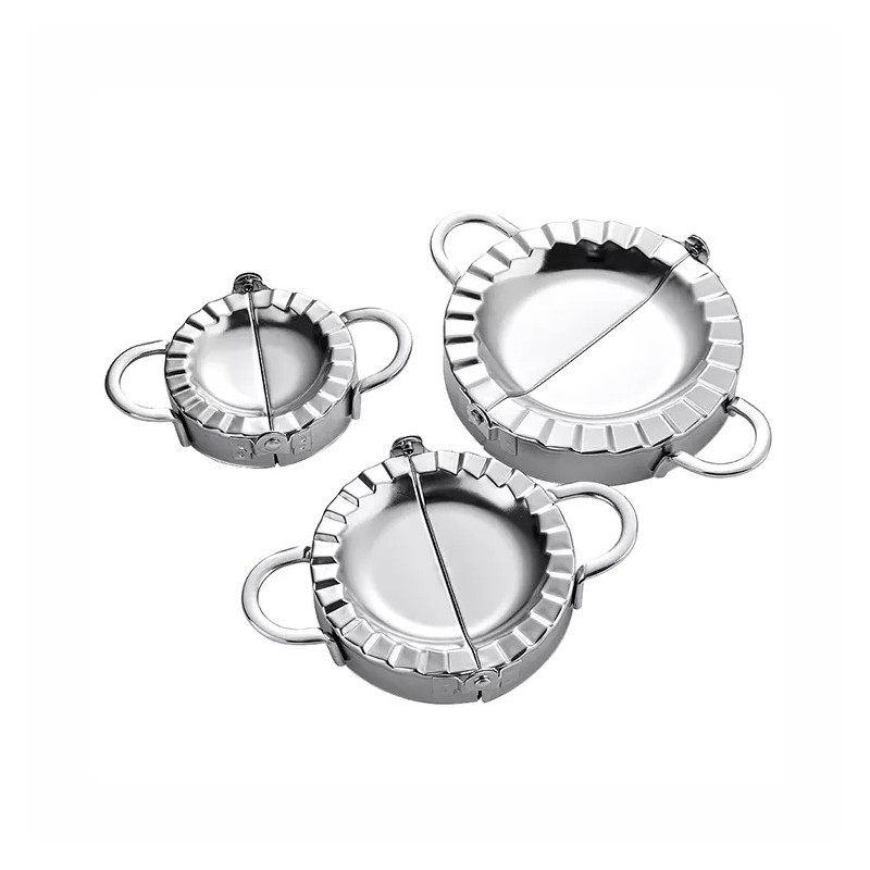 Pastry Tools Dumpling Mould & Dough Press,3pcs Stainless Steel Dumpling Maker图7