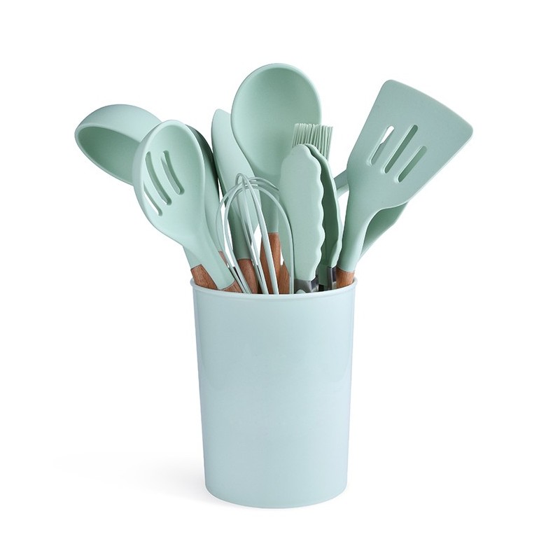 IN STOCK 12PCS Kitchen Utensil Set Silicone Cooking Utensils 12 Piece Silicone Utensil Set图3