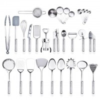 Premium Cooking Utensils Set Stainless Steel Utensils Set Kitchen Gadgets Kitchen Tool Set