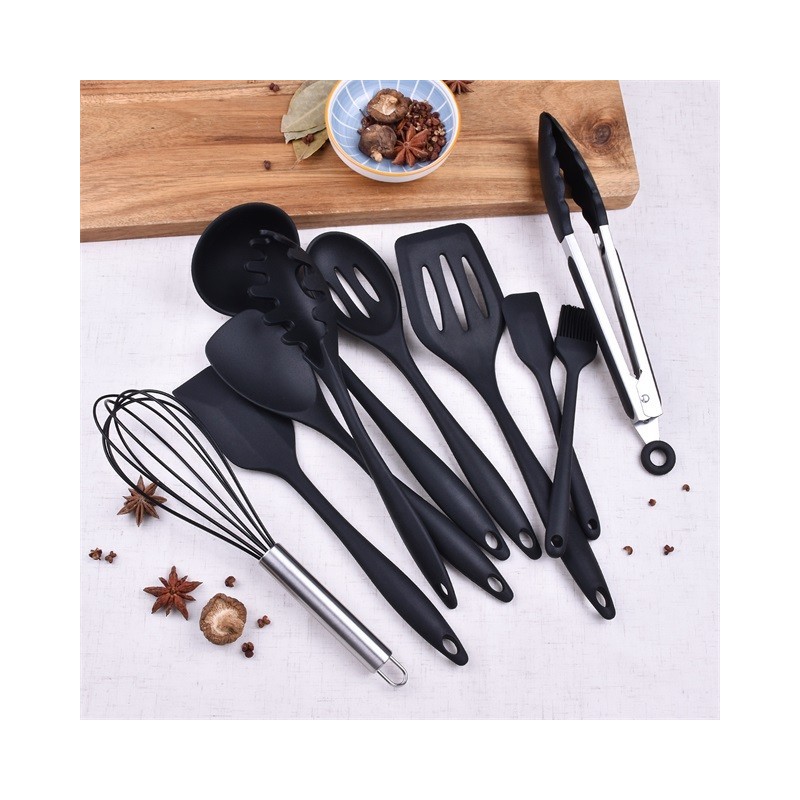 IN STOCK Dishwasher Safe Non-Stick Heat Resistant Silicone Cooking Utensil Set图3