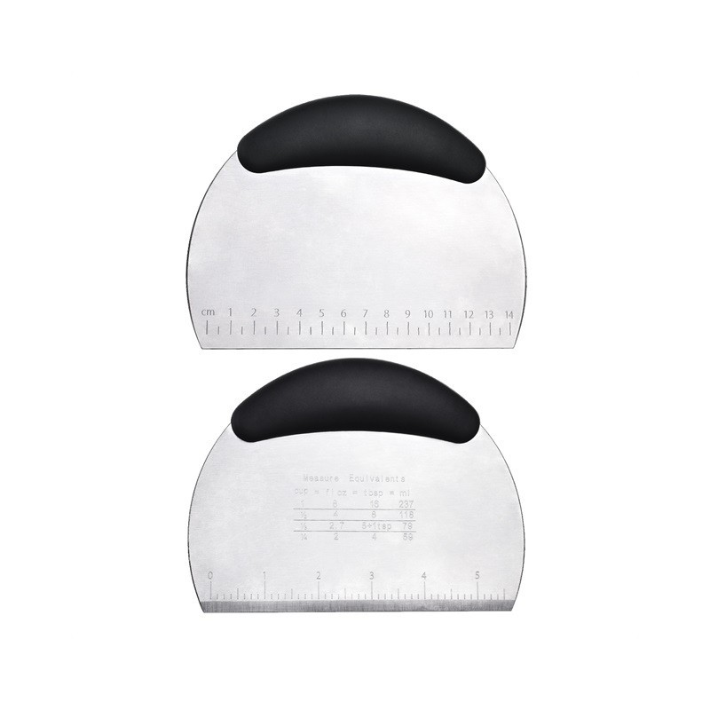 IN STOCK RTS Bench Scraper & Chopper Stainless Steel Blade Knife Pastry Cutter for Pasta Dough Bread图2