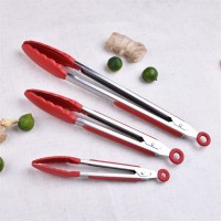IN STOCK Premium Stainless Steel Locking Kitchen Tongs with Silicon Tips