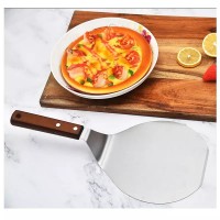 Stainless Steel Pizza peel Wood Handle Baking Shovel Paddle-Cake Lifter Transfer Tray for Baking  Pi