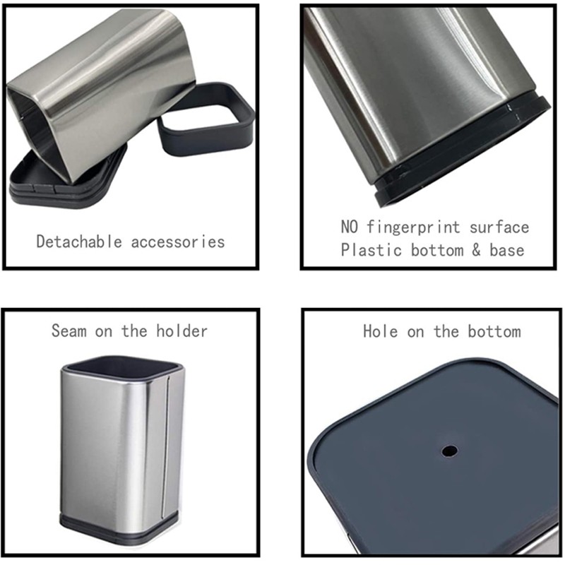 High Quality Stainless Steel Universal Kitchen Cooking Utensil Storage Holder Stand图3