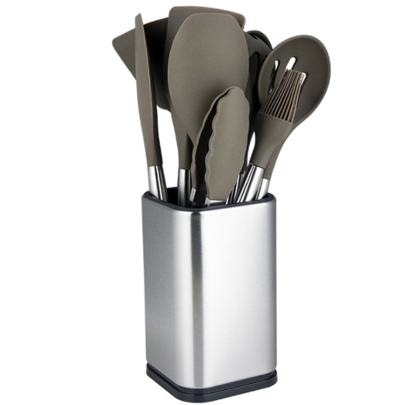 High Quality Stainless Steel Universal Kitchen Cooking Utensil Storage Holder Stand图4
