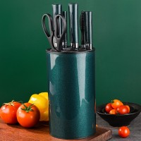 Boda OEM Accepted Universal Detachable Round Plastic Kitchen Knife Holder Knife Storage Kitchen Gadg