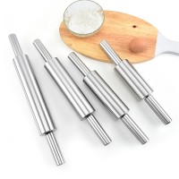 Stainless steel rolling pin pressing surface rolling skin rolling pin flour stick kneading tool manu