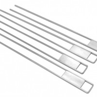 4 Piece Stainless Steel Dual Prong Skewers