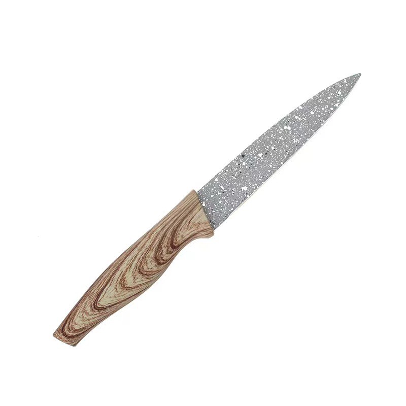 5pc knife set with wooden effect handle图5