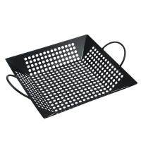 Non-stick carbon steel barbecue plate barbecue mesh plate with hole barbecue plate outdoor BBQ grill