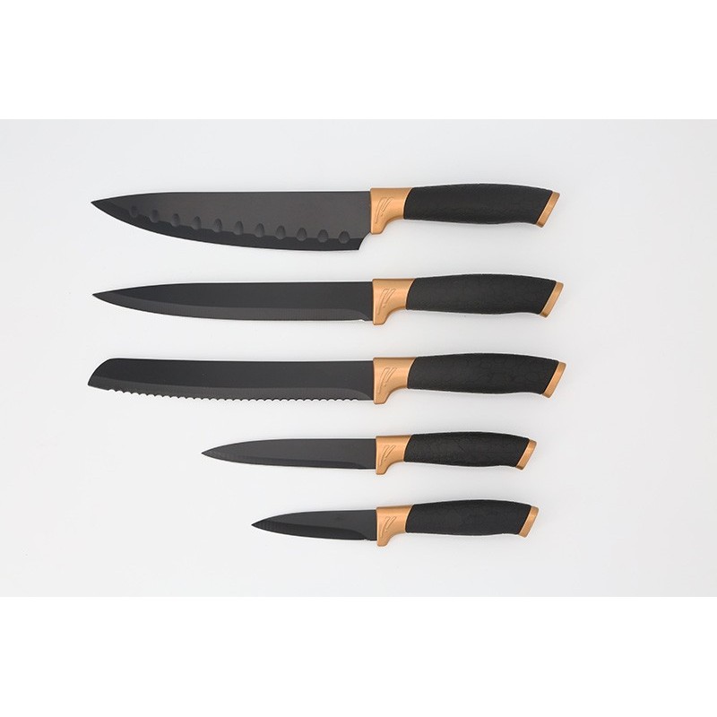 6pcs hot selling kitchen knife set with acrylic stand图2