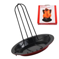 Multi-purpose roast chicken plate turkey roasting plate bracket roasting plate detachable barbecue p