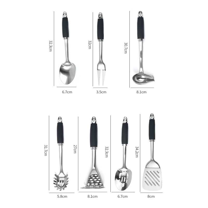 China cooking tool accessories stainless steel utensil set tools commercial kitchen utensils图5