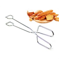 Multifunction Stainless Steel Kitchen Scissor Food Serving Tongs BBQ Tong