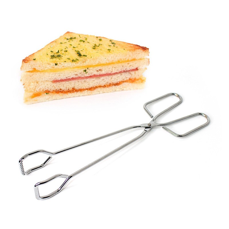 Multifunction Stainless Steel Kitchen Scissor Food Serving Tongs BBQ Tong图4