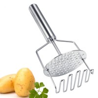 Professional Metal Wire Masher Kitchen Tool Potato Masher Stainless Steel Heavy Duty Mashed Potatoes