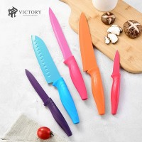 Whole Sale Kitchen King Knife Chef Set Colorful 7 inch Santoku Kitchen Knives Accessories Set