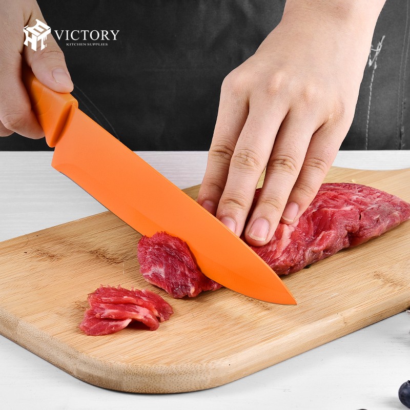 Whole Sale Kitchen King Knife Chef Set Colorful 7 inch Santoku Kitchen Knives Accessories Set图2