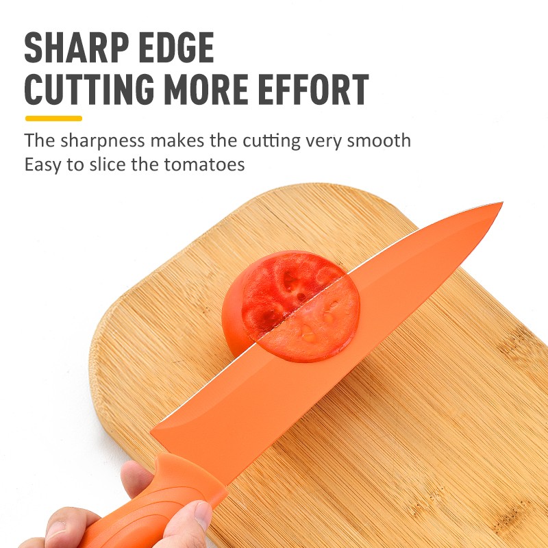Whole Sale Kitchen King Knife Chef Set Colorful 7 inch Santoku Kitchen Knives Accessories Set图5
