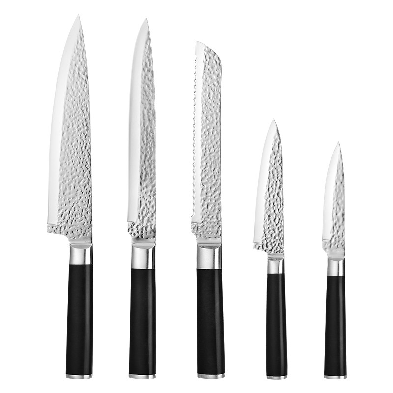 New Arrival Kitchen Knife Sets Stainless Steel Hammer Blade Chef Knife Japanese Set With Bag图6