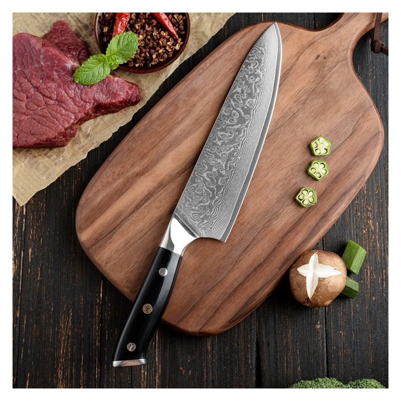 Professional Damascus Knife High Carbon Ultra Sharp VG-10 Damascus Stainless Steel 67 Layers Kitchen图4