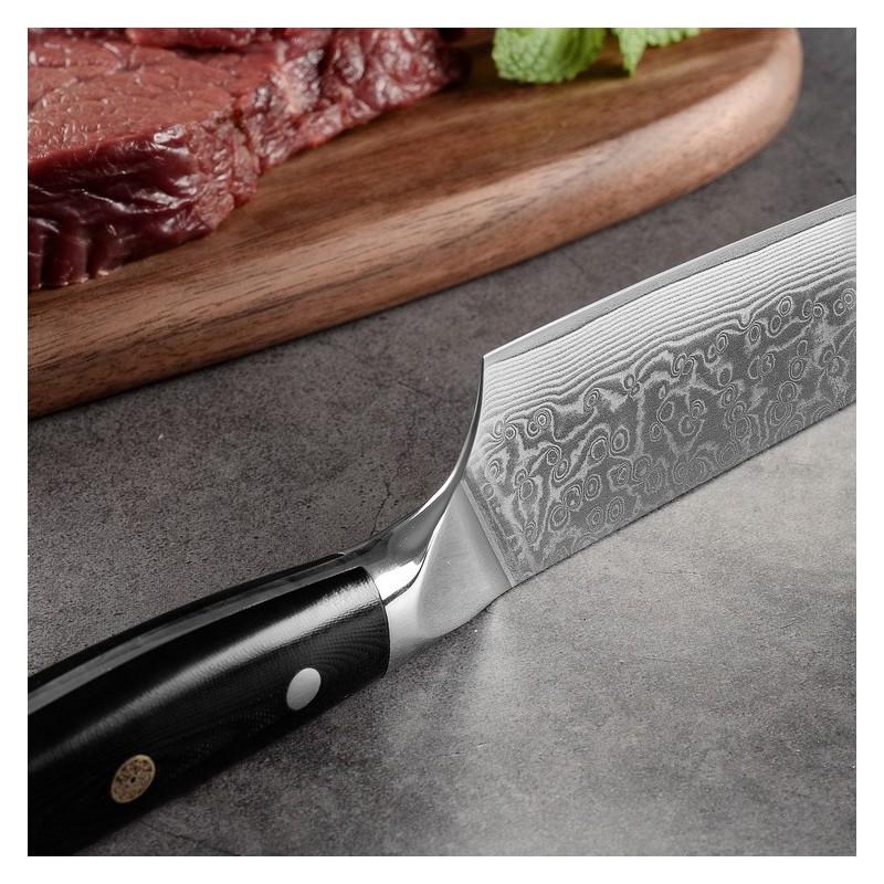 Professional Damascus Knife High Carbon Ultra Sharp VG-10 Damascus Stainless Steel 67 Layers Kitchen图7
