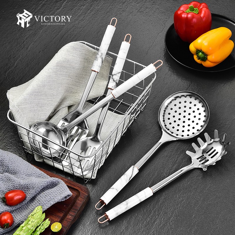 Hot Kitchen Accessories Stainless Steel Kitchen Marble Utensils Sets Household Kitchen Items图2