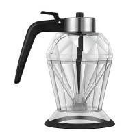 New Design Kitchen Cooking Glass Maple Syrup Oil Dispenser Diamond Oil Bottle