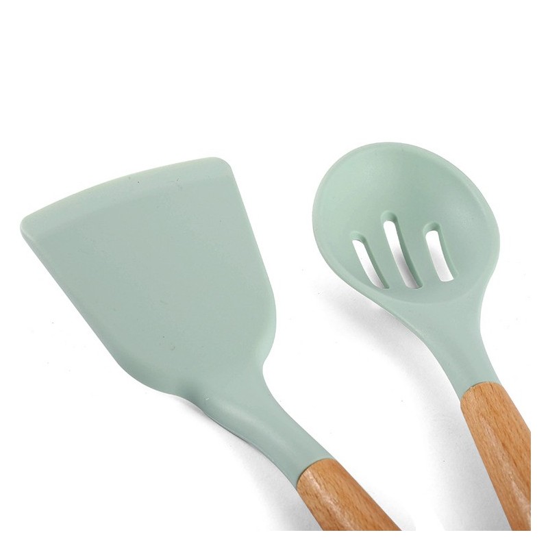 Best Seller Amazon Kitchen Accessories Cooking Tools Kitchenware Cocina Silicone Kitchen Utensils Wi图2