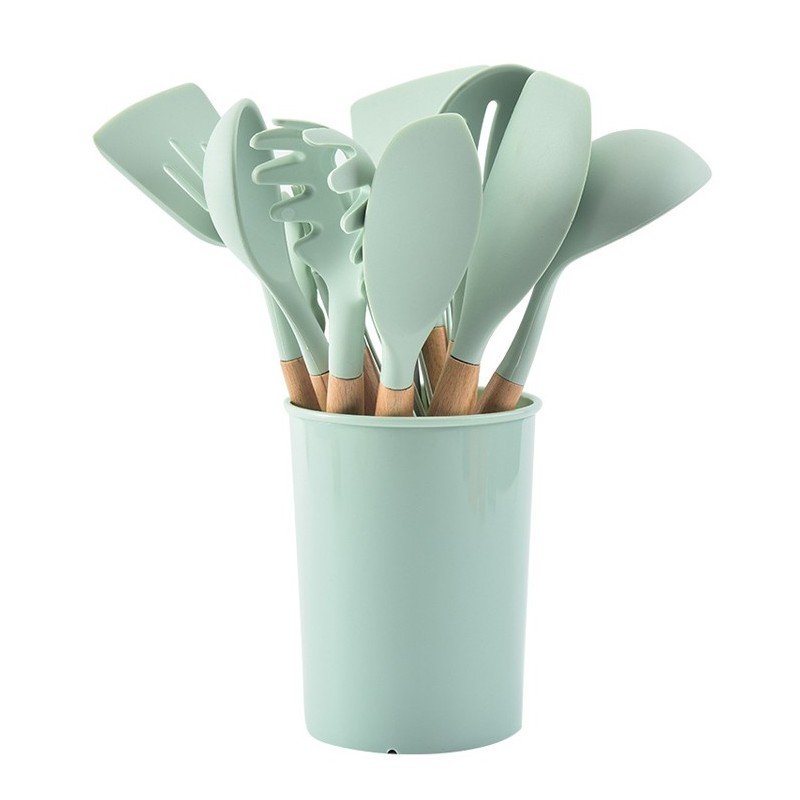 Best Seller Amazon Kitchen Accessories Cooking Tools Kitchenware Cocina Silicone Kitchen Utensils Wi图6