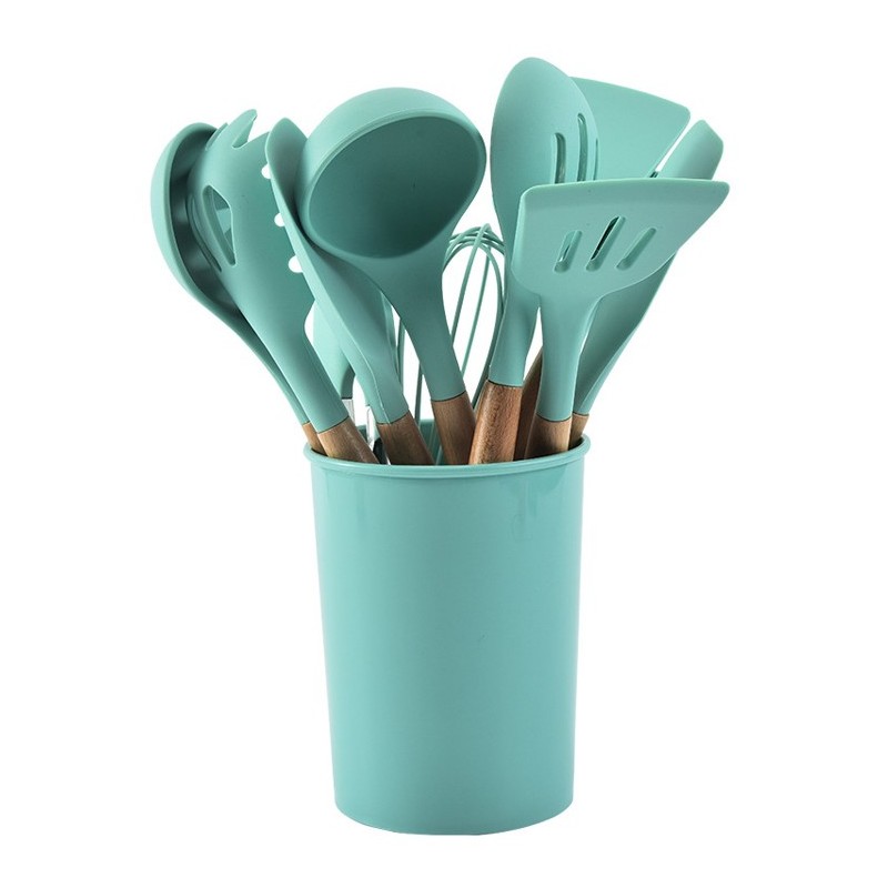 Best Seller Amazon Kitchen Accessories Cooking Tools Kitchenware Cocina Silicone Kitchen Utensils Wi图7