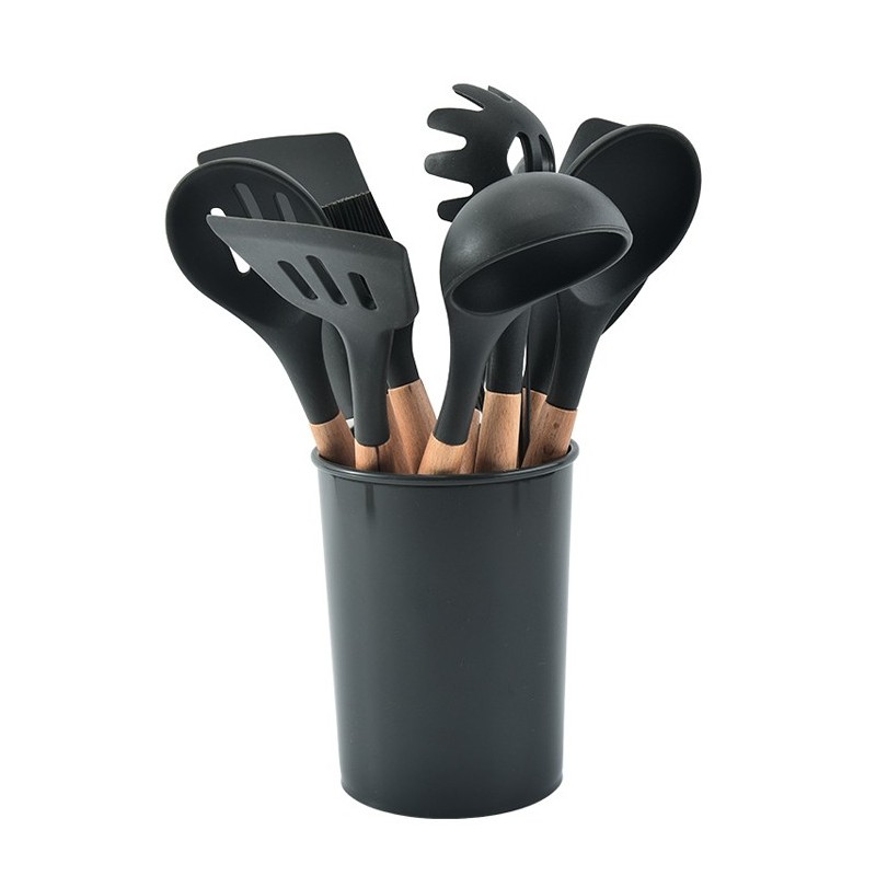 Best Seller Amazon Kitchen Accessories Cooking Tools Kitchenware Cocina Silicone Kitchen Utensils Wi图9