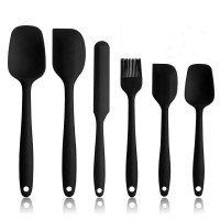 Color Silicone Spatula Set 6 Pack Set Kitchen Baking Tool Set Medium Large Size Spatulas