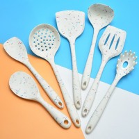 Silicone Kitchen Utensils 7 Pieces Set Cream Scraper Spatula Oil Brush Scraper Set