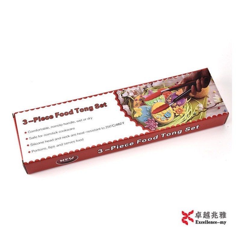 Pack of 3 Stainless Steel BBQ Grill Tongs Silicone Cooking Tongs图8