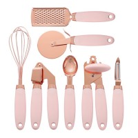 7 Pcs Stainless Steel Kitchen Silicone Handle Kitchenware Gadgets Utensil Sets Kitchen Utensil Acces