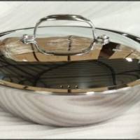 Stainless steel frying pan