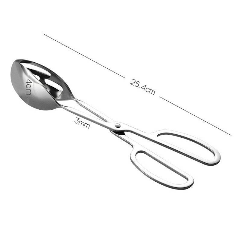 Hot sale wholesale stainless steel bakery steak barbecue scissors bread tongs图3