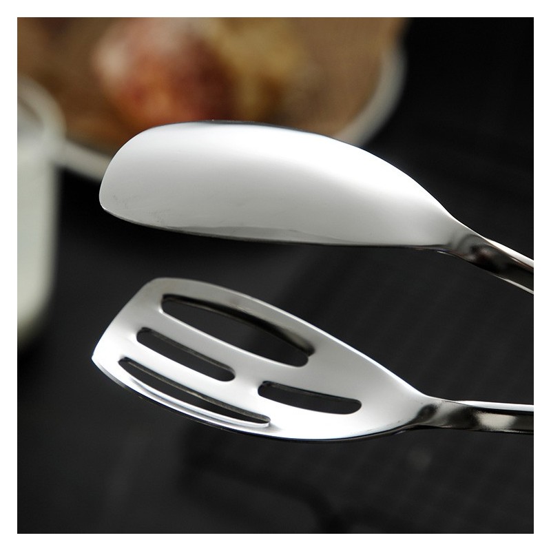 Hot sale wholesale stainless steel bakery steak barbecue scissors bread tongs图4
