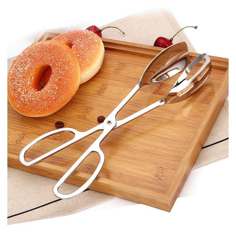 Hot sale wholesale stainless steel bakery steak barbecue scissors bread tongs图5