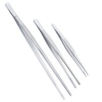 Fine Tweezer Tongs Extra-Long Kitchen Tweezers Stainless Steel food Tongs For Cooking Tongs