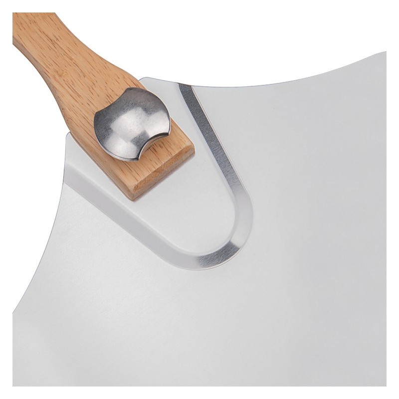 Hot sell Pizza peel shovel pizza spatula Aluminum Metal Pizza Paddle with Foldable Wooden Handle图6